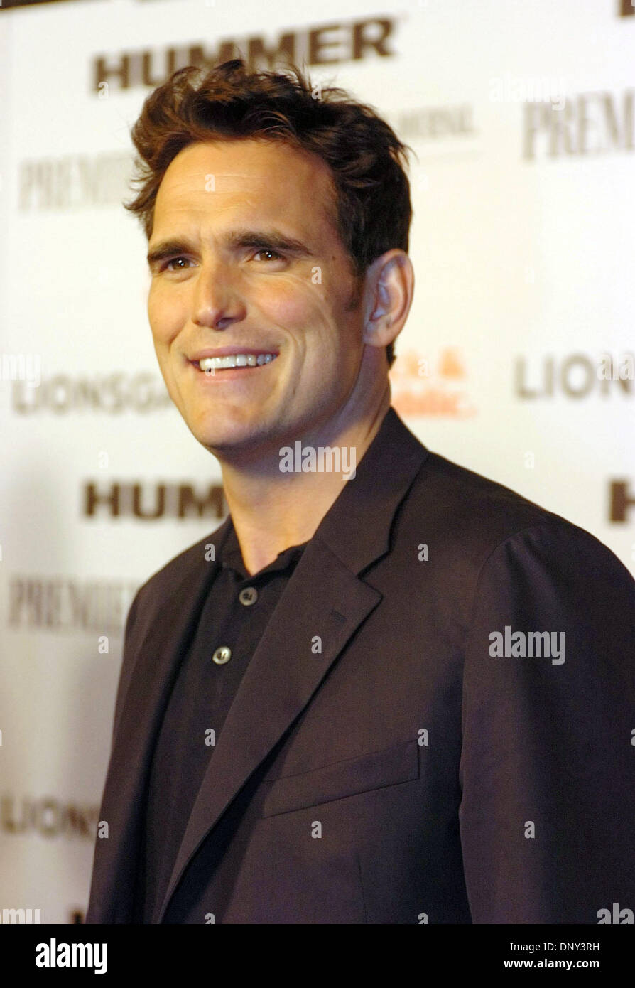 Jan 14, 2006; Beverly Hills, CA, USA; Actor MATT DILLON attends the party held by Showtime and Lionsgate Films to celebrate The Golden Globe nominated movies 'Weeds' and 'Crash' held at Morton's Restaurant in Beverly Hills.  Mandatory Credit: Photo by Rob DeLorenzo/ZUMA Press. (©) Copyright 2006 by Rob DeLorenzo Stock Photo