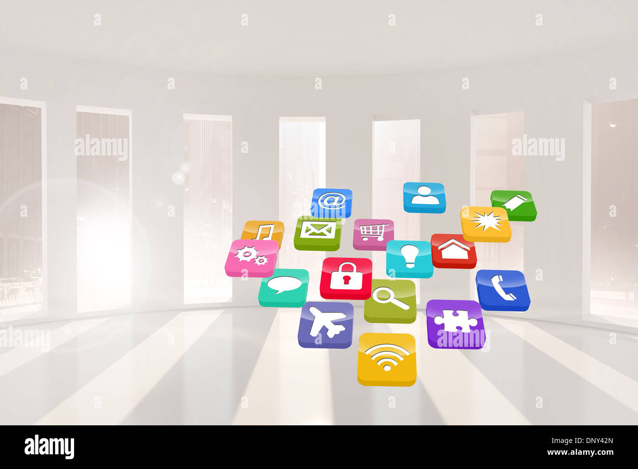 Computing application icons Stock Photo - Alamy
