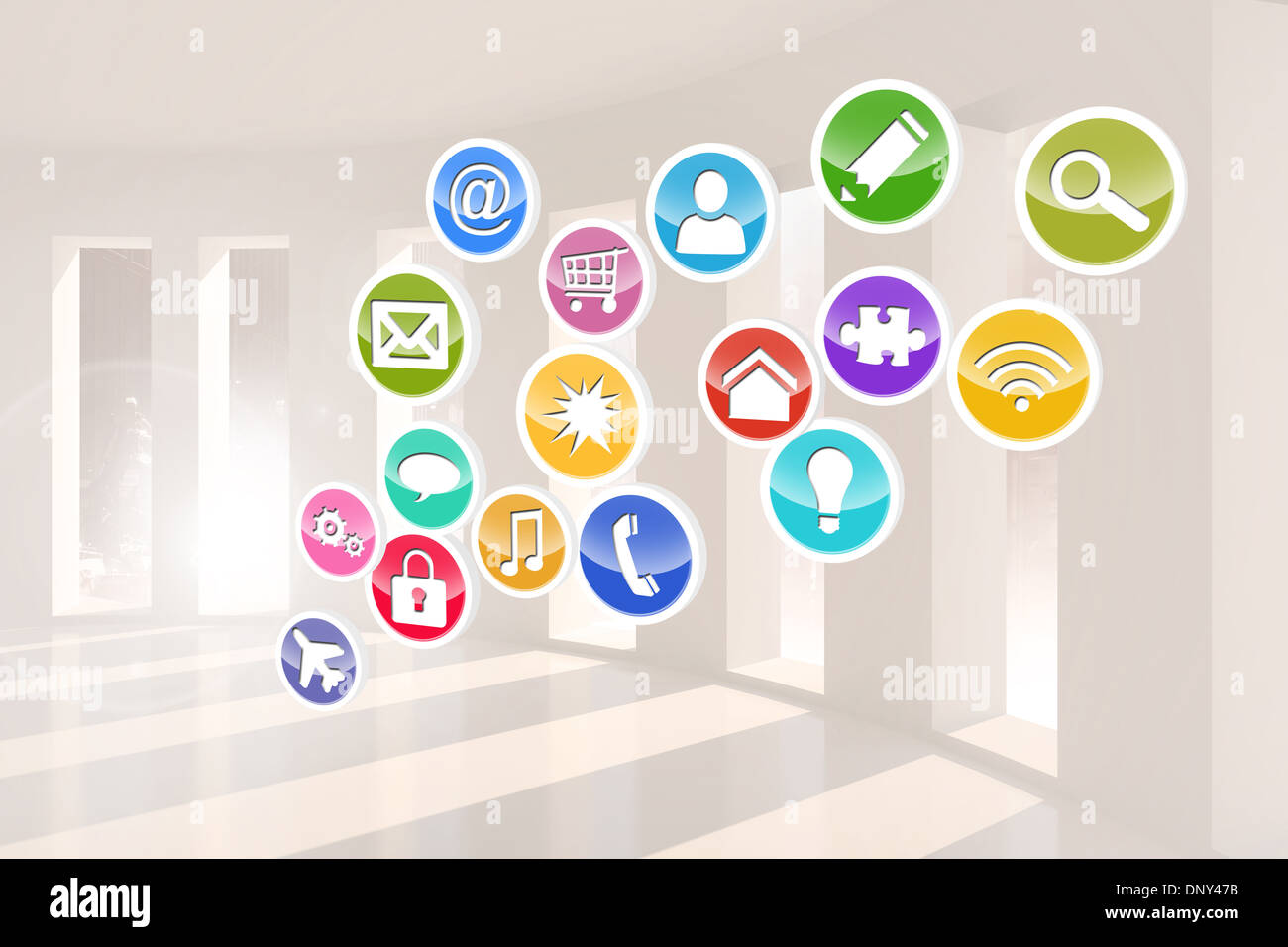 Computing application icons Stock Photo - Alamy