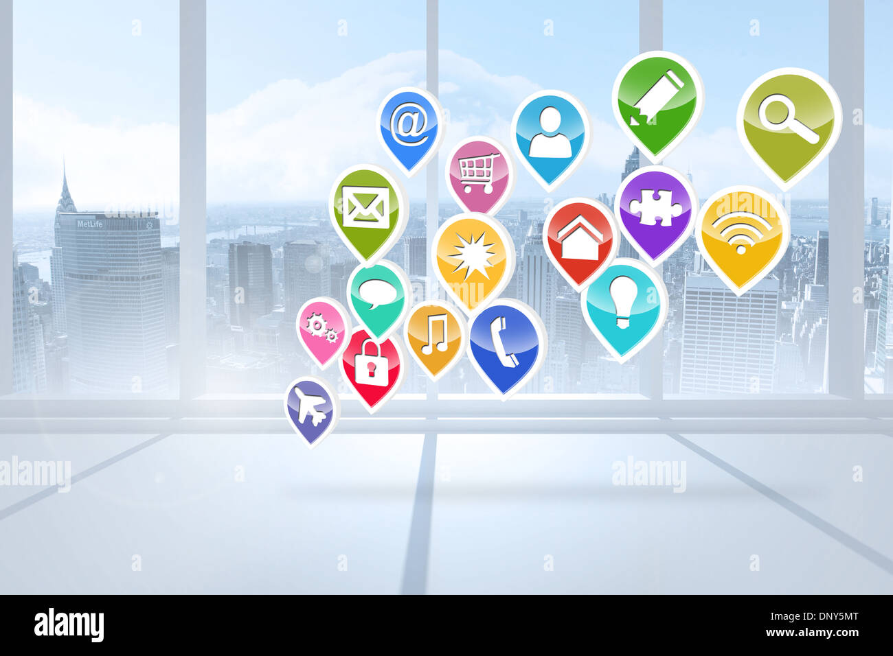 Computing application icons Stock Photo - Alamy
