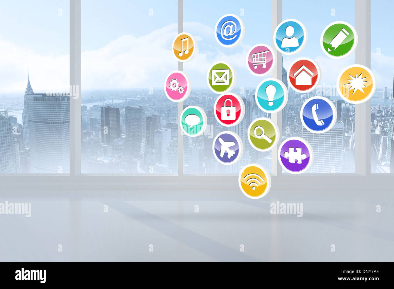 Computing application icons Stock Photo - Alamy