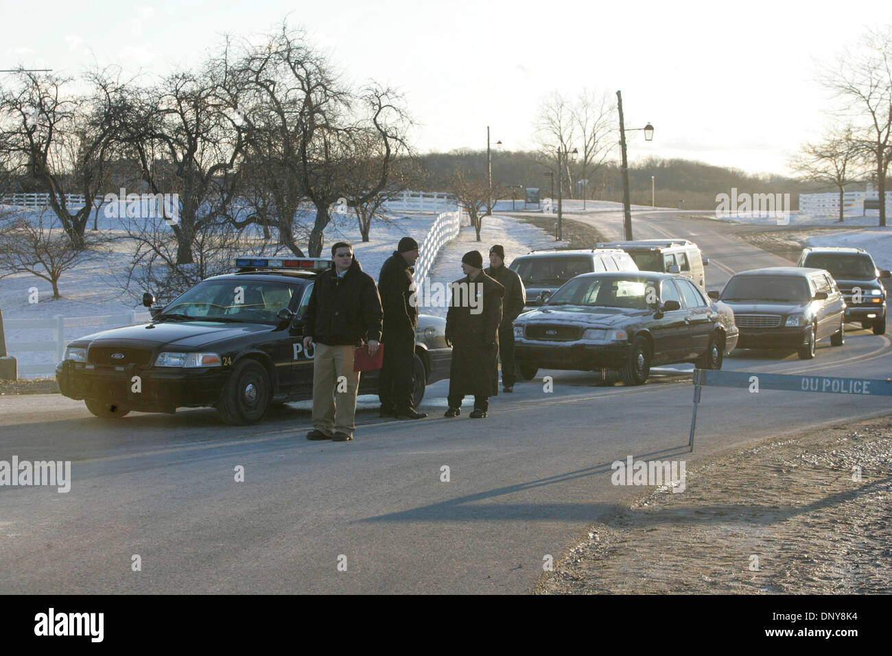 Jan 18, 2006; Rochester Hills, MI, USA; (FILE PHOTO: Exact Date Jan 14, 2006) Guests arrive for the wedding of rapper EMINEM and Kim Mathers on the campus of Oakland University near Detroit, MI. The couple were married for the first time in June, 1999 and divorced in October, 2001. Mandatory Credit: Photo by Nate Brunton/ZUMA Press. (©) Copyright 2006 by Nate Brunton Stock Photo