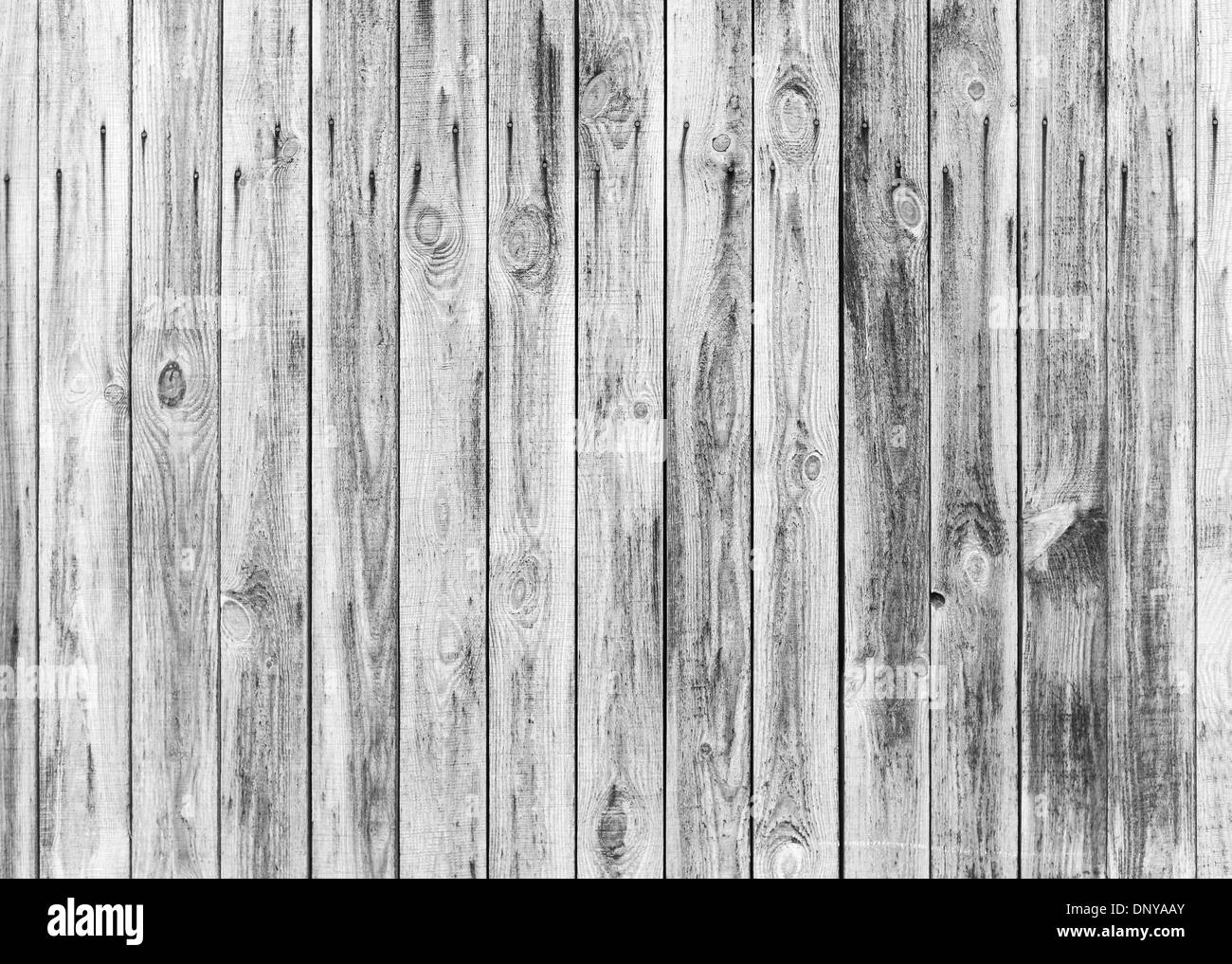 White weathered wooden wall background photo texture Stock Photo