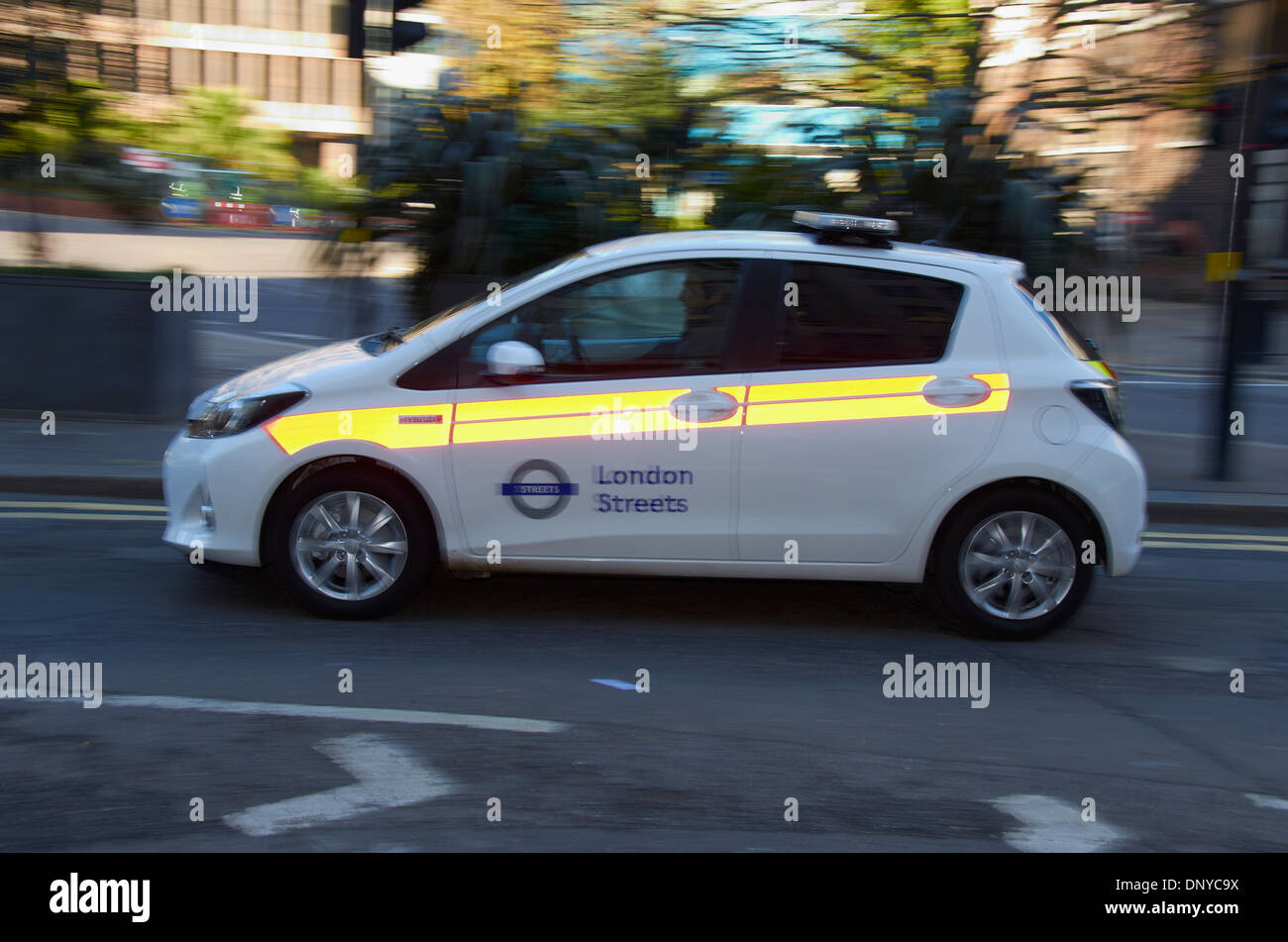 London Transport car in the city of London, England. Stock Photo