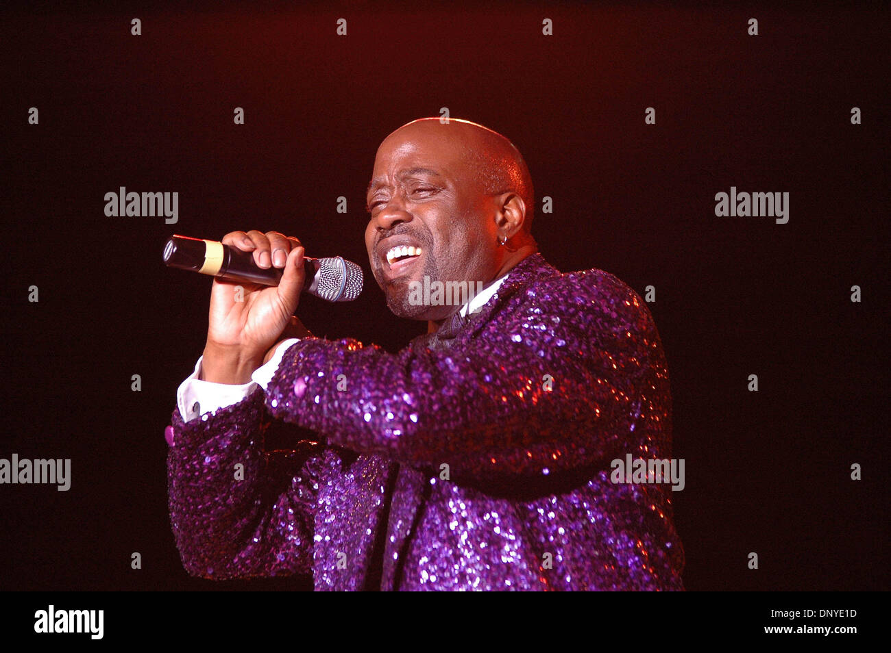 Jan 28, 2006; Emporia, VA, USA; WAYNE MILLER with Rock and Roll Hall of Fame group Herb Reed and The Platters perform at the Greensville Performing Arts Center in Emporia, VA, on Jan. 28, 2006. Reed is only remaining original member. Mandatory Credit: Photo by Tina Fultz/ZUMA Press. (©) Copyright 2006 by Tina Fultz Stock Photo