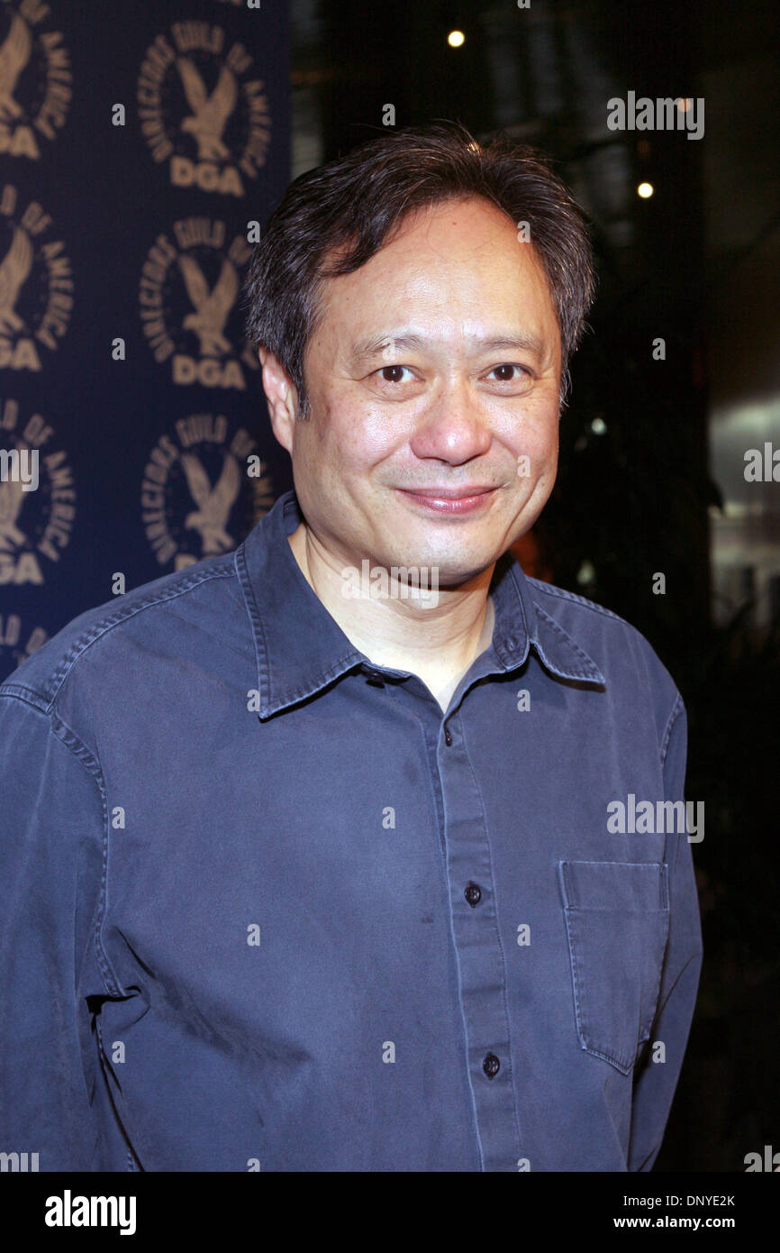 Jan 28, 2006; Los Angeles, CA, USA; Director ANG LEE (Brokeback Mountain) at the DGA annual 'Meet the Nominees: Feature Film' symposium celebrating the art and craft of directing with those nominated for the 2005 DGA Award for Outstanding Directorial Achievement in Feature Film.  Mandatory Credit: Photo by Marianna Day Massey/ZUMA Press. (©) Copyright 2006 by Marianna Day Massey Stock Photo