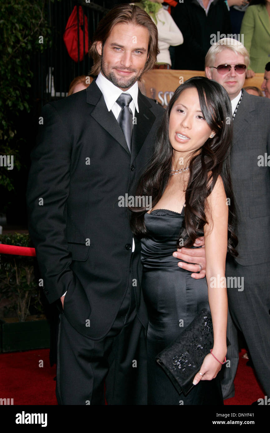 Jan 29, 2006; Los Angeles, CA, USA; JOSH HOLLOWAY and wife YESSICA