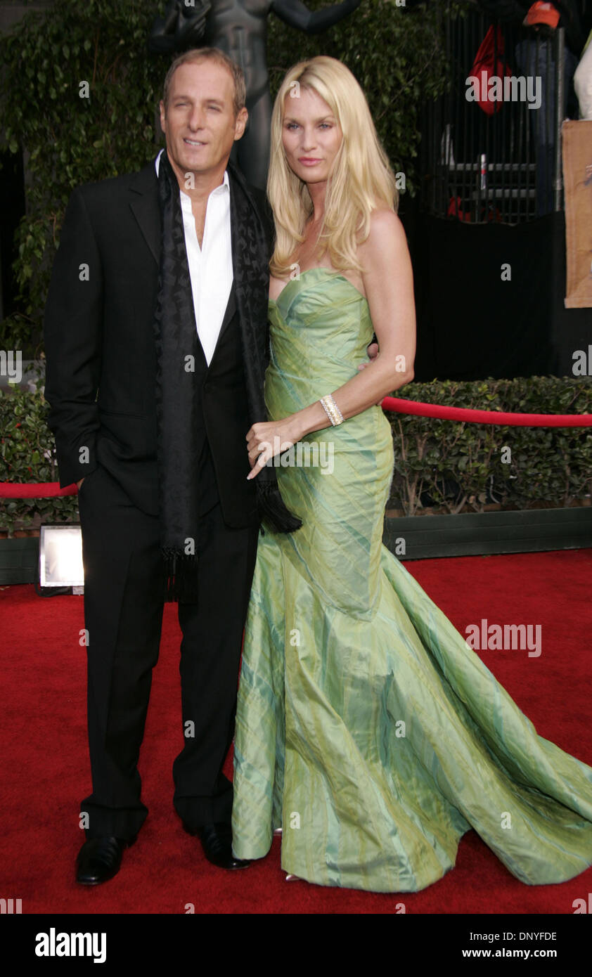 Jan 29, 2006; Los Angeles, CA, USA; NICOLLETTE SHERIDAN and MICHAEL BOLTON arriving at the 12th Annual Screen Actors Guild Awards held at the Shrine Exposition Center. Mandatory Credit: Photo by Lisa O'Connor/ZUMA Press. (©) Copyright 2006 by Lisa O'Connor Stock Photo