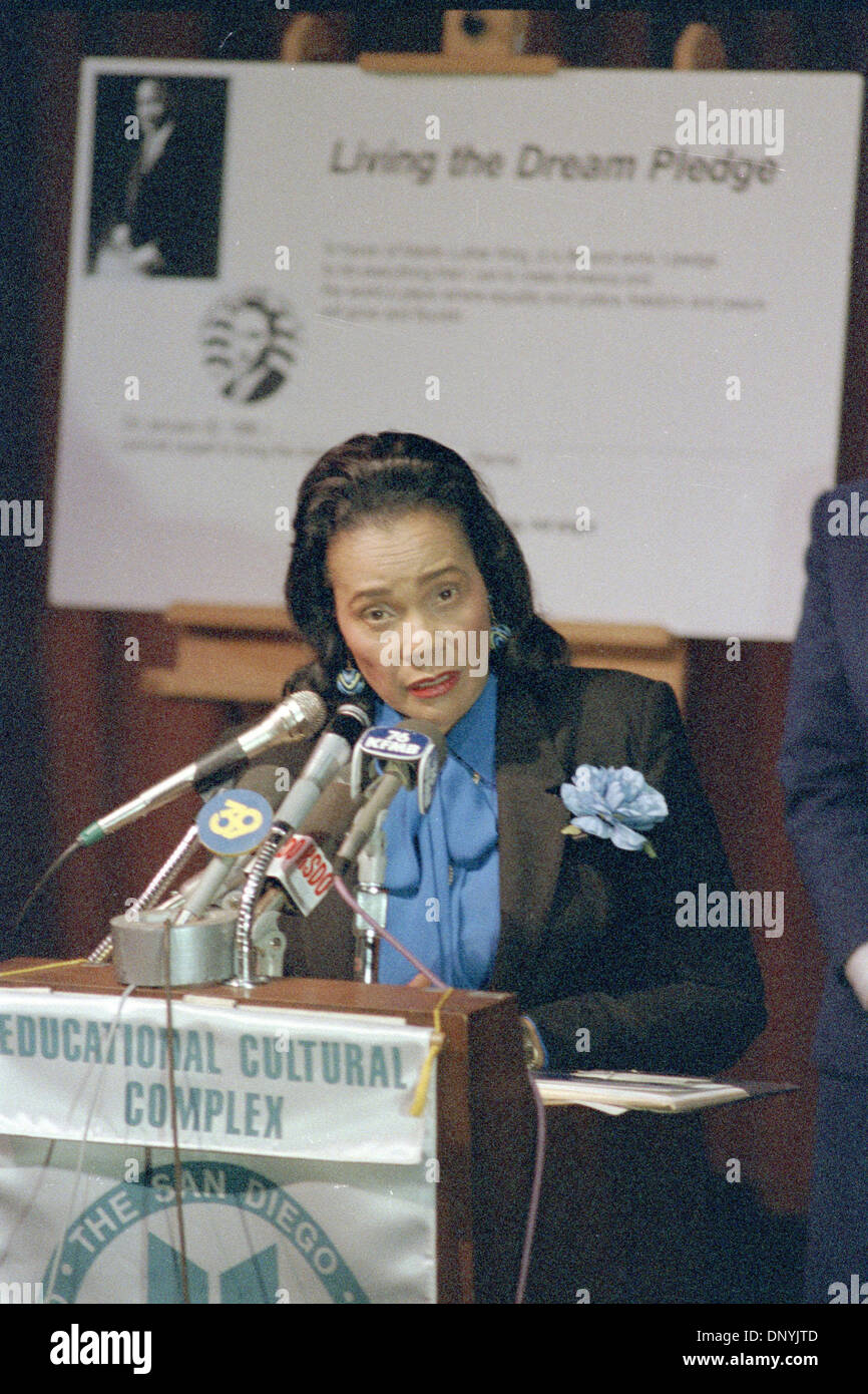 Feb 01, 2006; San Diego, CA, USA; CORETTA SCOTT KING who turned a life ...