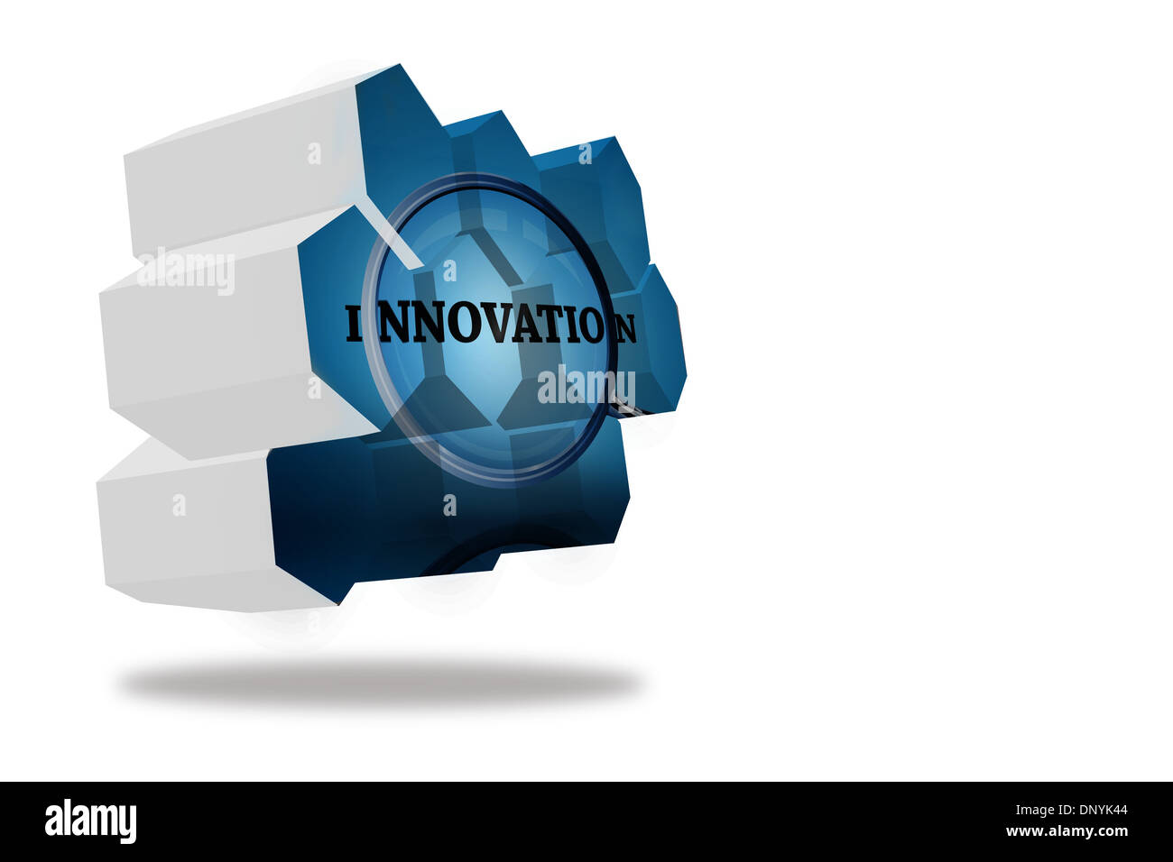 Innovate on abstract screen Stock Photo