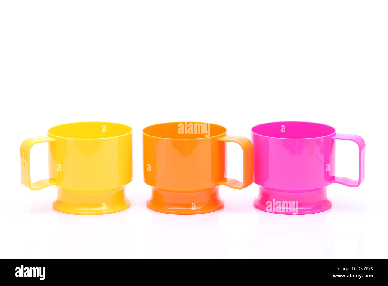 colorful plastic cups Stock Photo Alamy