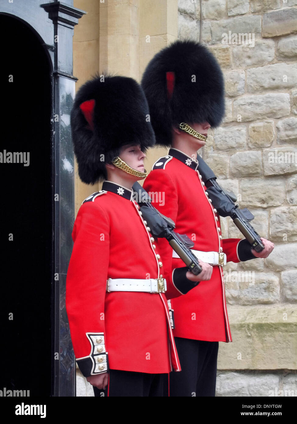 Feb 09, 2006; London, UK; Guards at the Tower of London in London, UK ...