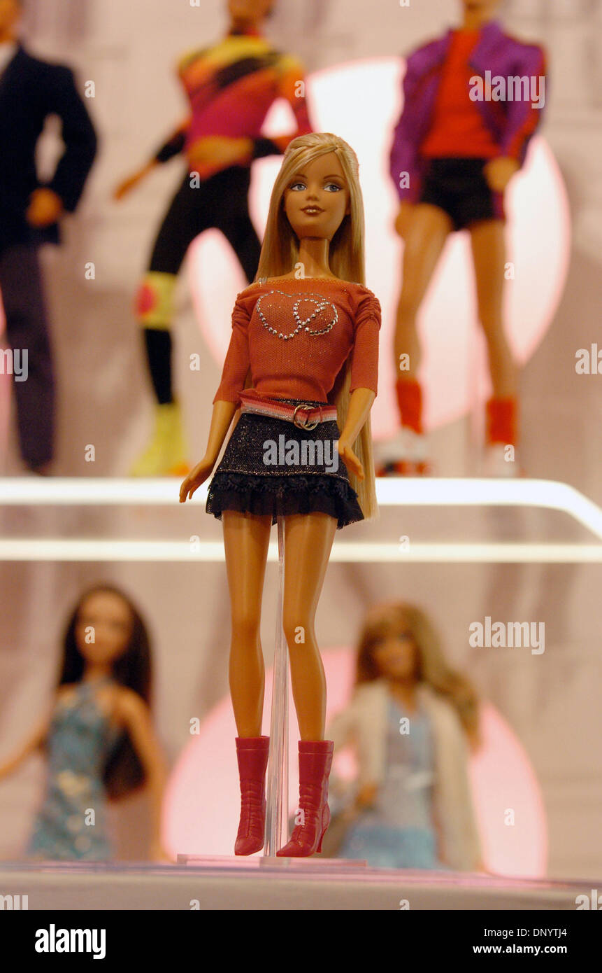 Feb 09, 2006; Manhattan, NY, USA; NY PAPERS OUT. A Barbie doll. Mattel Inc.  introduces the new Ken doll in a press conference at the Mattel Showroom.  Phillip Bloch, noted Hollywood stylist,