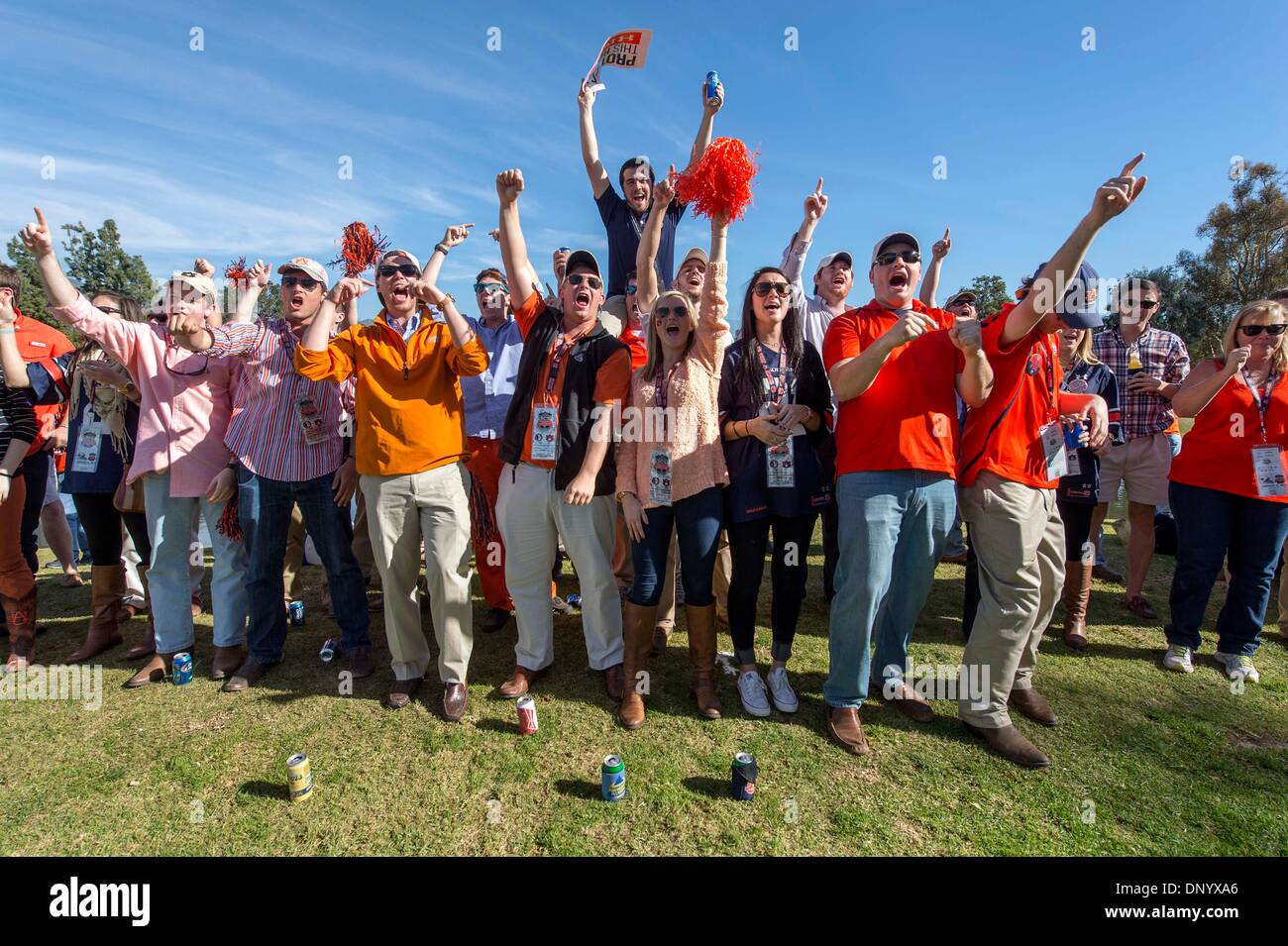Pasadena, California, USA. 06th Jan, 2014. Members of Auburn's Delta