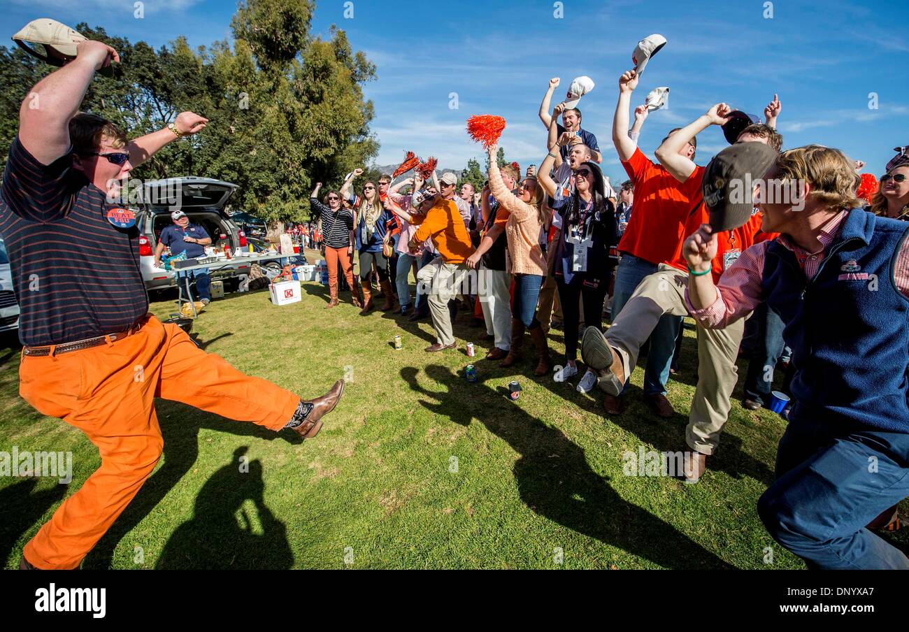 Pasadena, California, USA. 06th Jan, 2014. Members of Auburn's Delta