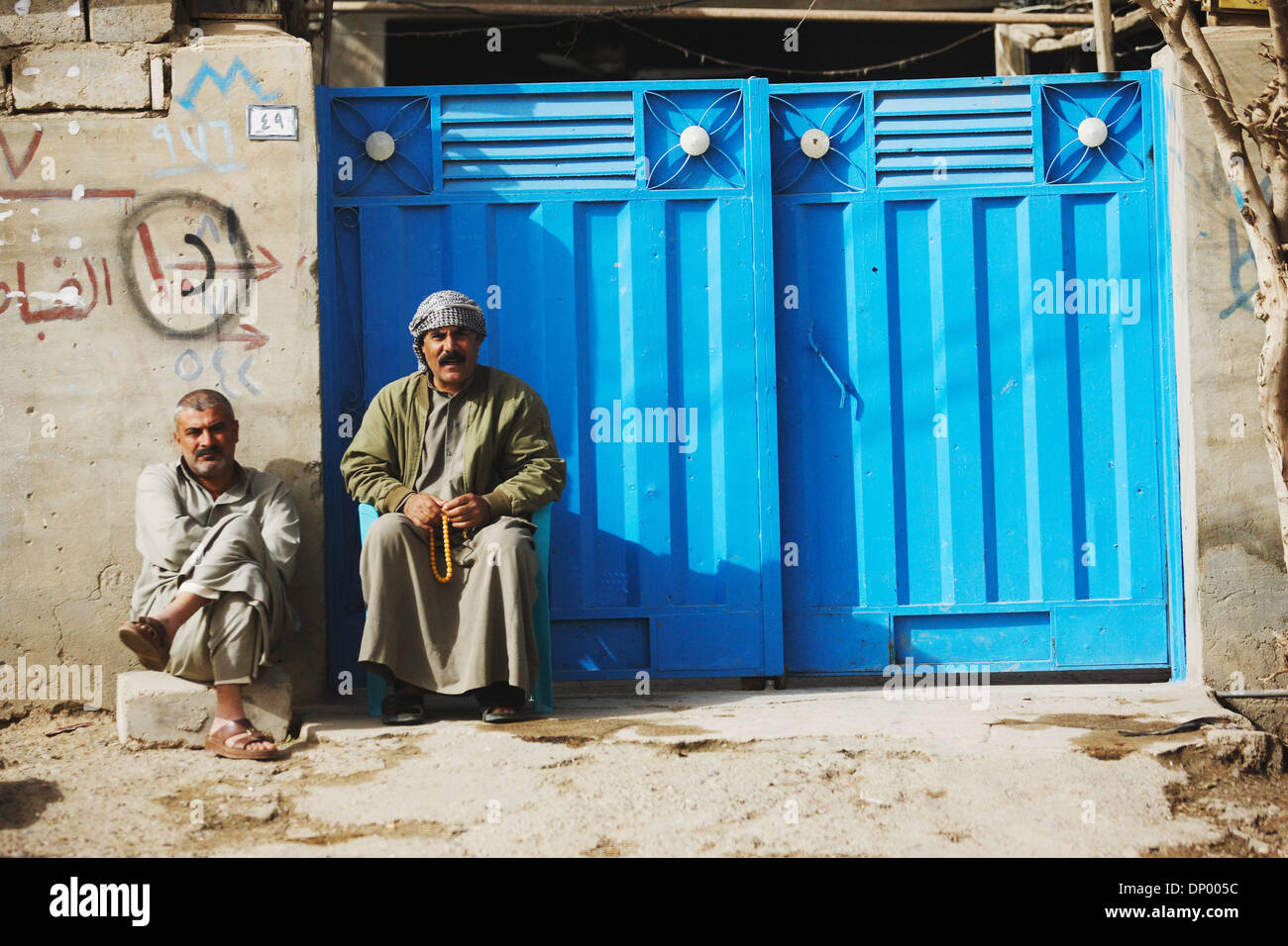 Feb 20, 2006; Fallujah, IRAQ; Street scenes of the Iraqi city of Al-Falujah, pictured throughout January and February, 2006. The broken city fights to survive as insurgents and soldiers fight to destroy. Mandatory Credit: Photo by Toby Morris/ZUMA Press. (©) Copyright 2006 by Toby Morris Stock Photo