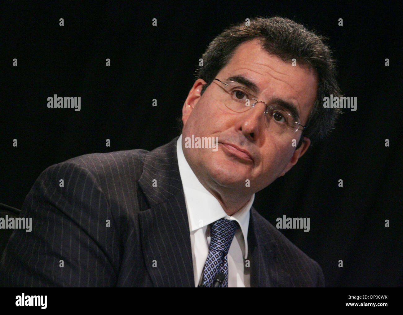 Feb 22, 2006; New York, NY, USA; President and COO  of News Corporation  PETER CHERNIN at a press coference held at the W Hotel, where it was announced that Fox will launch 'My Network TV', a new primetime program network scheduled to debut this fall. Mandatory Credit: Photo by Nancy Kaszerman/ZUMA Press. (©) Copyright 2006 by Nancy Kaszerman Stock Photo