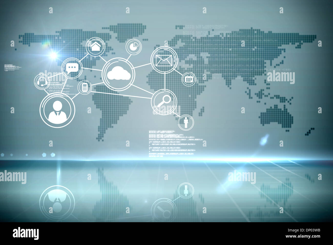 Futuristic technology interface Stock Photo
