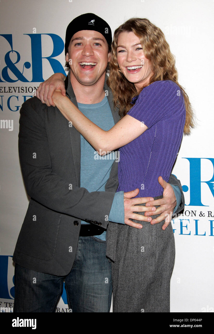 Feb 28, 2006; West Hollywood, California, USA; Actor T.R. KNIGHT & Actress ELLEN POMPEO at the 23rd Annual William S. Paley Television Festival Screening and Q&A of Grey's Anatomy at the DGA. Mandatory Credit: Photo by Lisa O'Connor/ZUMA Press. (©) Copyright 2006 by Lisa O'Connor Stock Photo