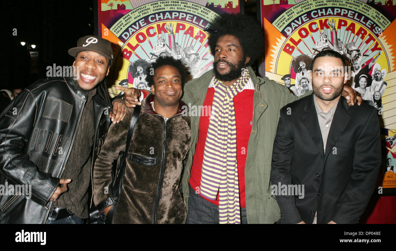Feb 28, 2006; New York, NY, USA; Hip hop group THE ROOTS at the ...
