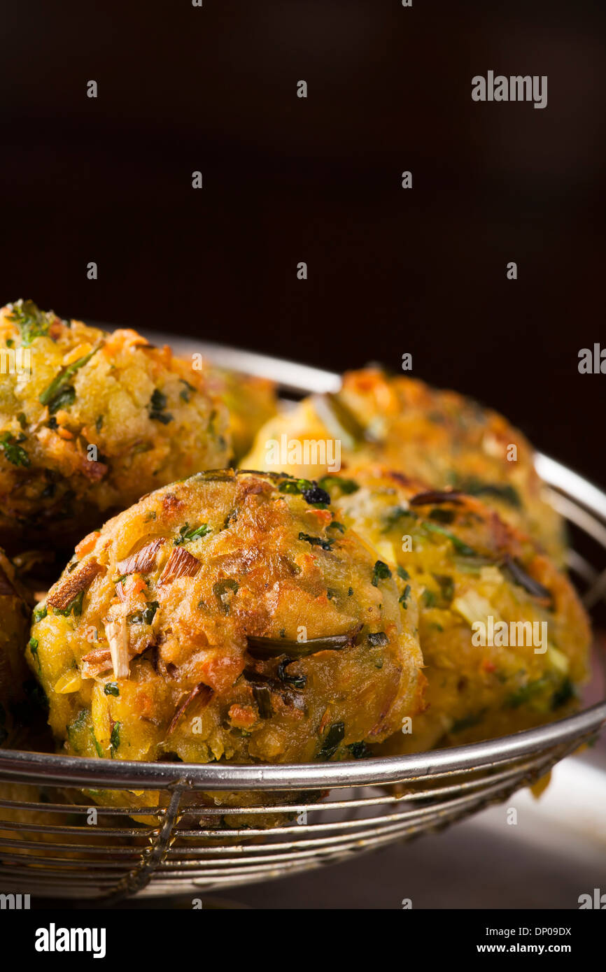 Falafel ball, a deepfried ball or patty made from ground chickpeas, a