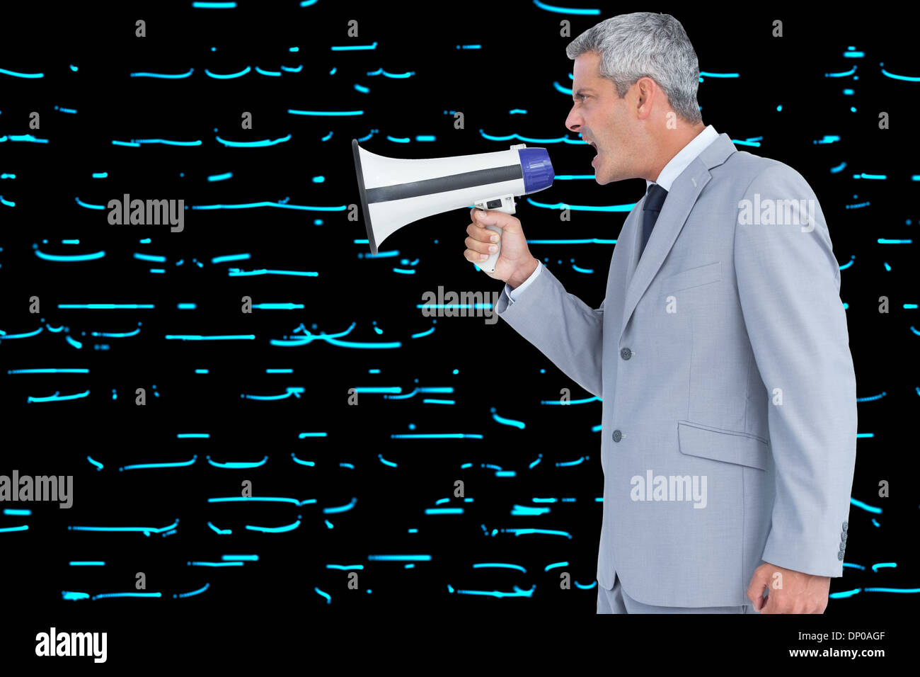 Man using loudspeaker hi-res stock photography and images - Alamy