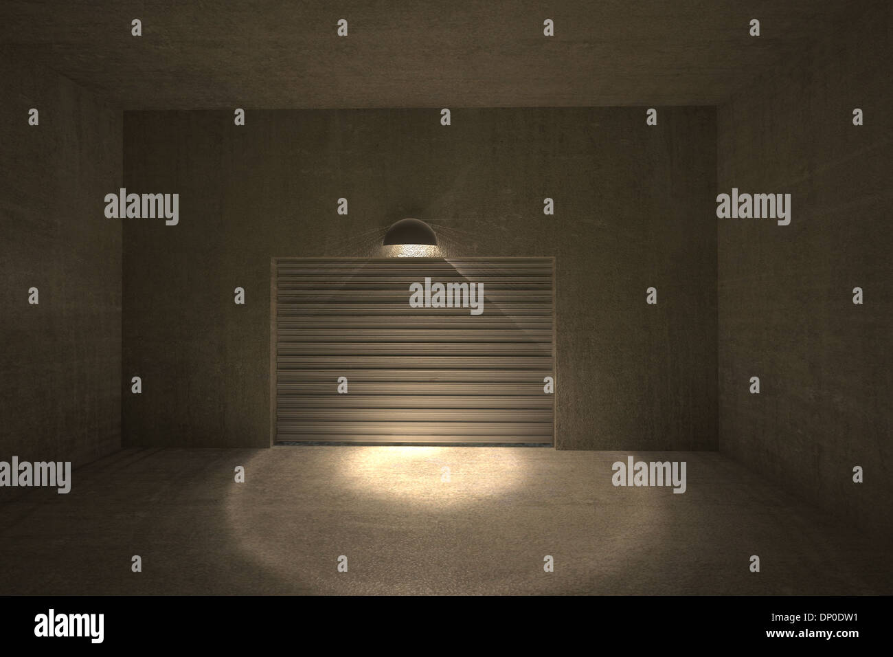 Dark grey room Stock Photo - Alamy