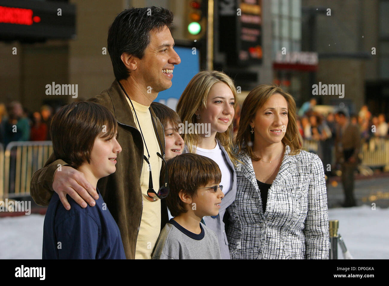 Mar 19, 2006; Hollywood, CA, USA; RAY ROMANO and family during arrivals at the Hollywood premiere of 'Ice Age: The Meltdown' held at the Mann Grauman Chinese Theater. Mandatory Credit: Photo by Jerome Ware/ZUMA Press. (©) Copyright 2006 by Jerome Ware Stock Photo