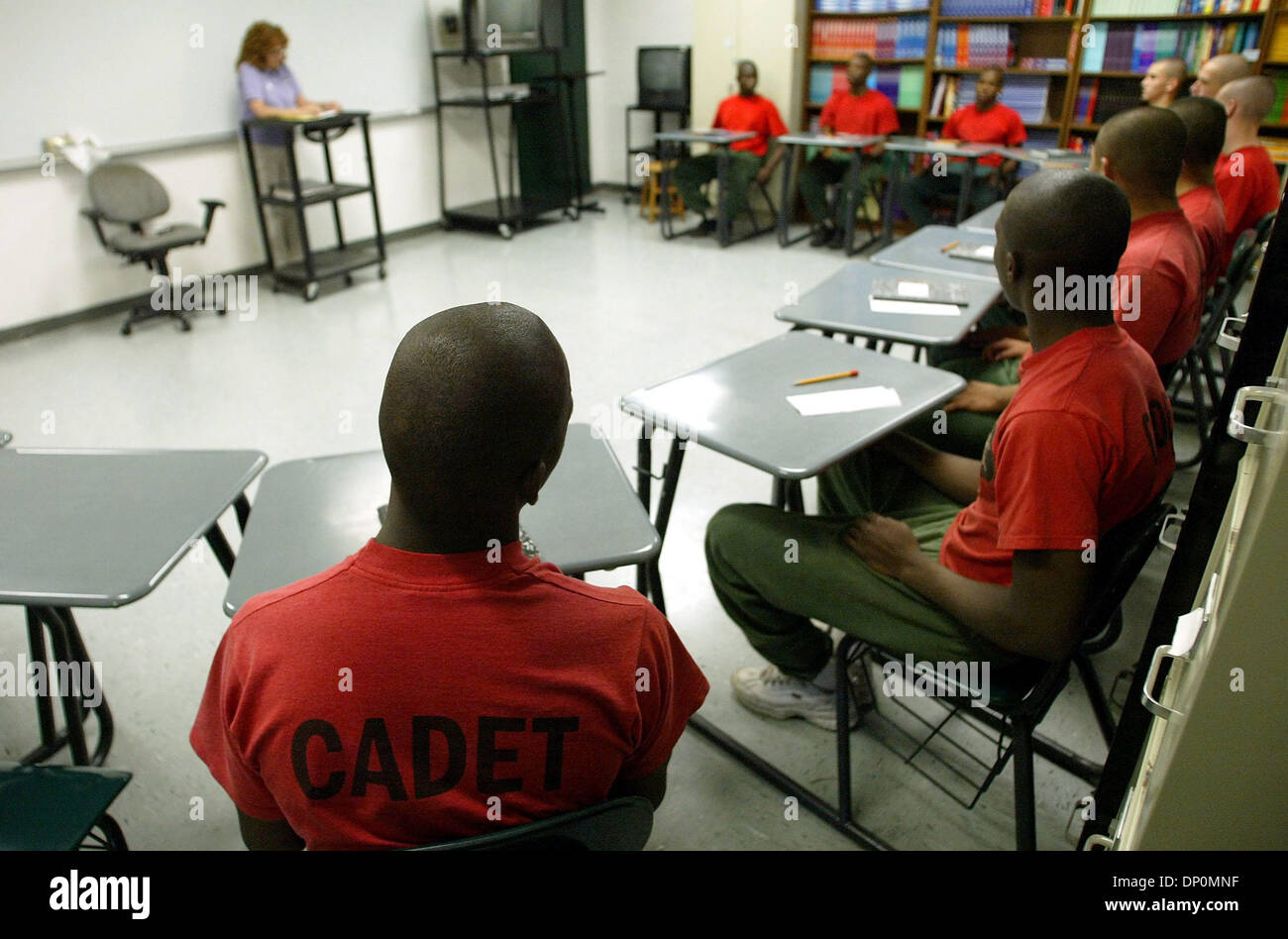 Mar 28, 2006; Stuart, FL, USA; Cadets spend a good part of their days in classrooms at the Martin County Sheriff's Office boot camp in Stuart. Mandatory Credit: Photo by Paul J. Milette/Palm Beach Post /ZUMA Press. (©) Copyright 2006 by Palm Beach Post Stock Photo