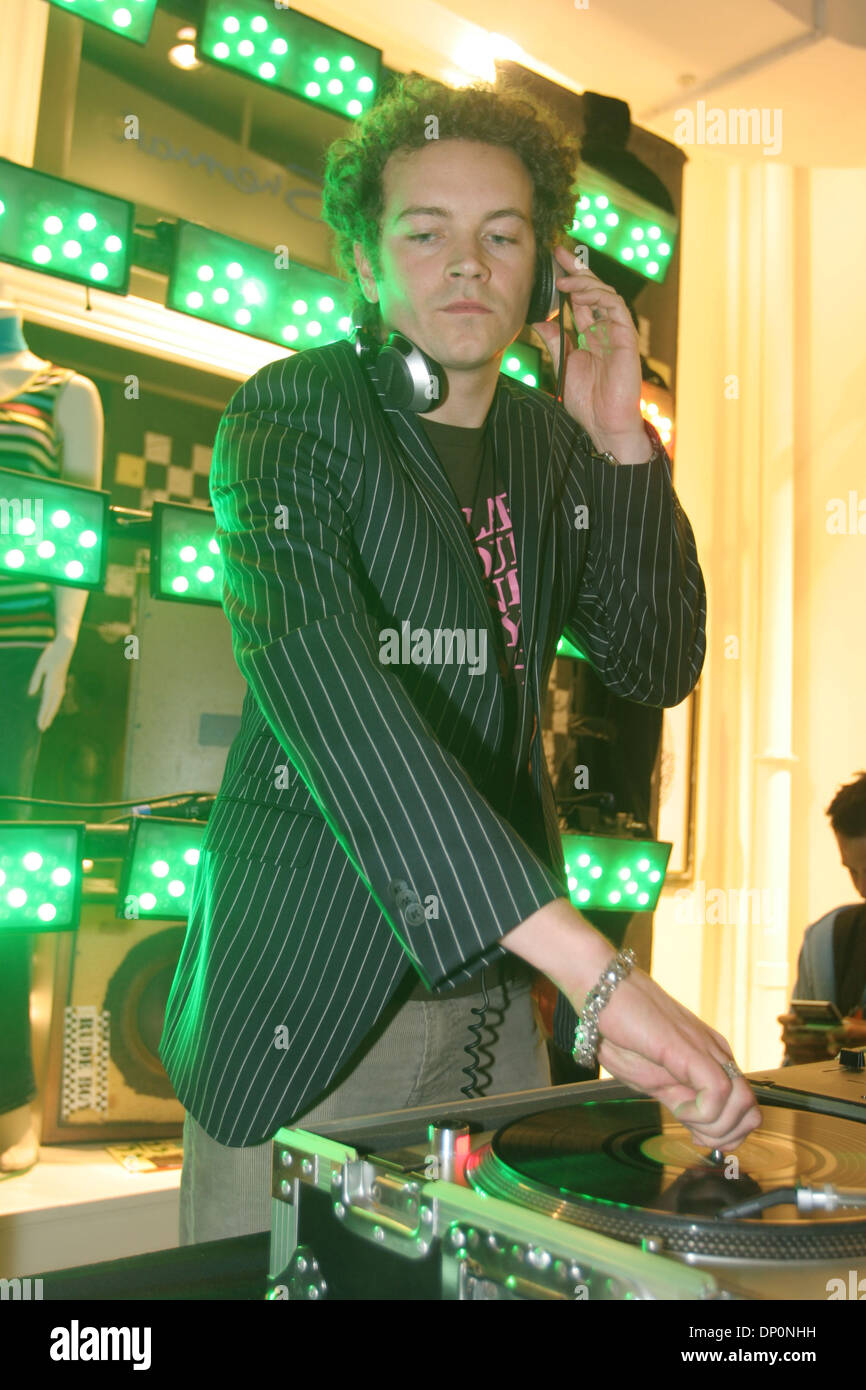 Mar 30, 2006; New York, NY, USA; DANNY MASTERSON of 'That 70's Show' DJing at the opening of the new Ben Sherman store in Soho.  Mandatory Credit: Photo by Aviv Small/ZUMA Press. (©) Copyright 2006 by Aviv Small Stock Photo