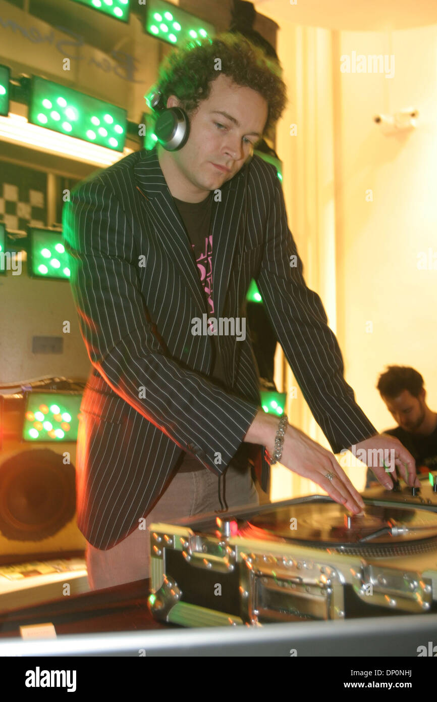 Mar 30, 2006; New York, NY, USA; DANNY MASTERSON of 'That 70's Show' DJing at the opening of the new Ben Sherman store in Soho.  Mandatory Credit: Photo by Aviv Small/ZUMA Press. (©) Copyright 2006 by Aviv Small Stock Photo