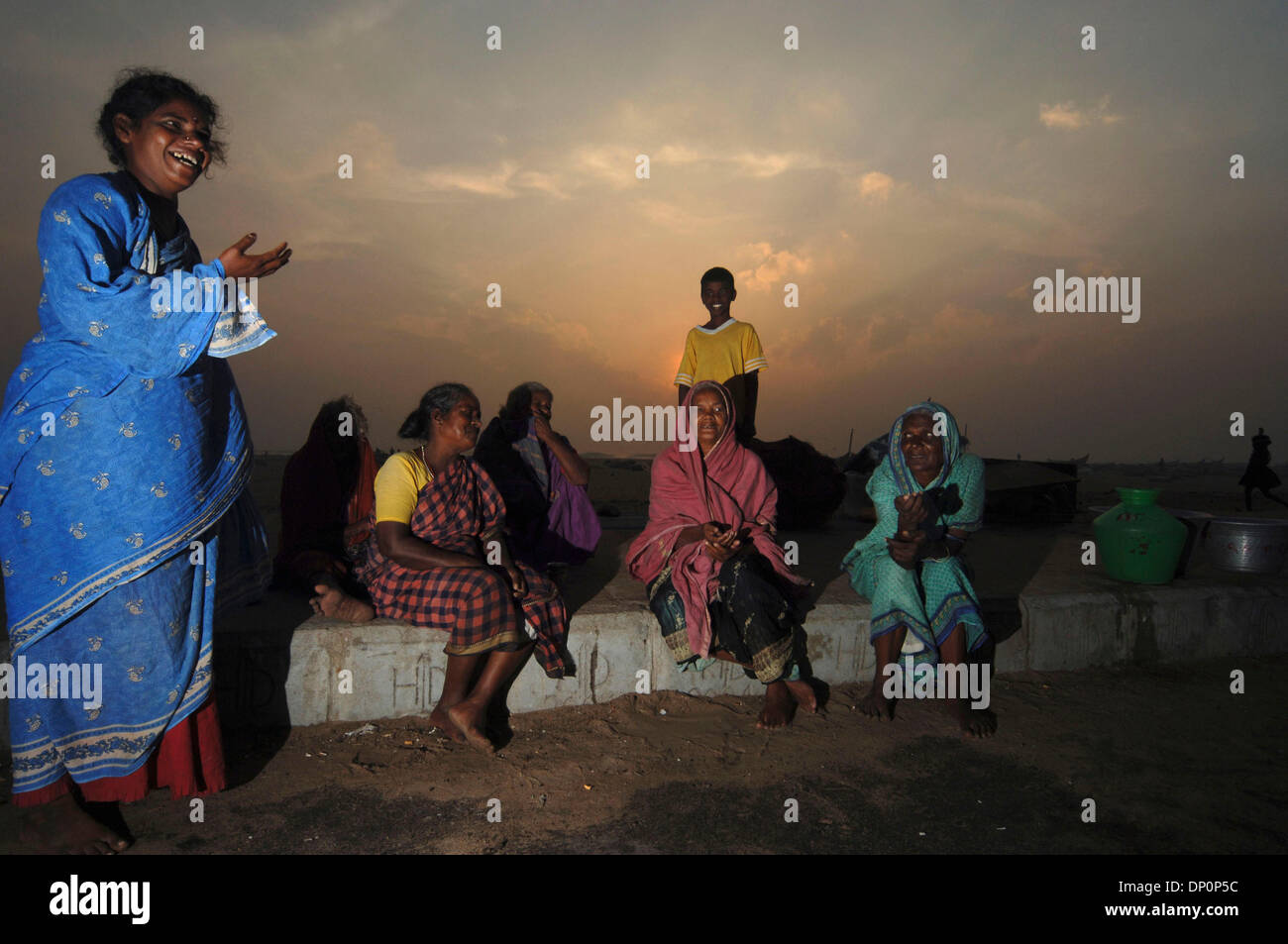 Chennai beach local hi-res stock photography and images - Alamy