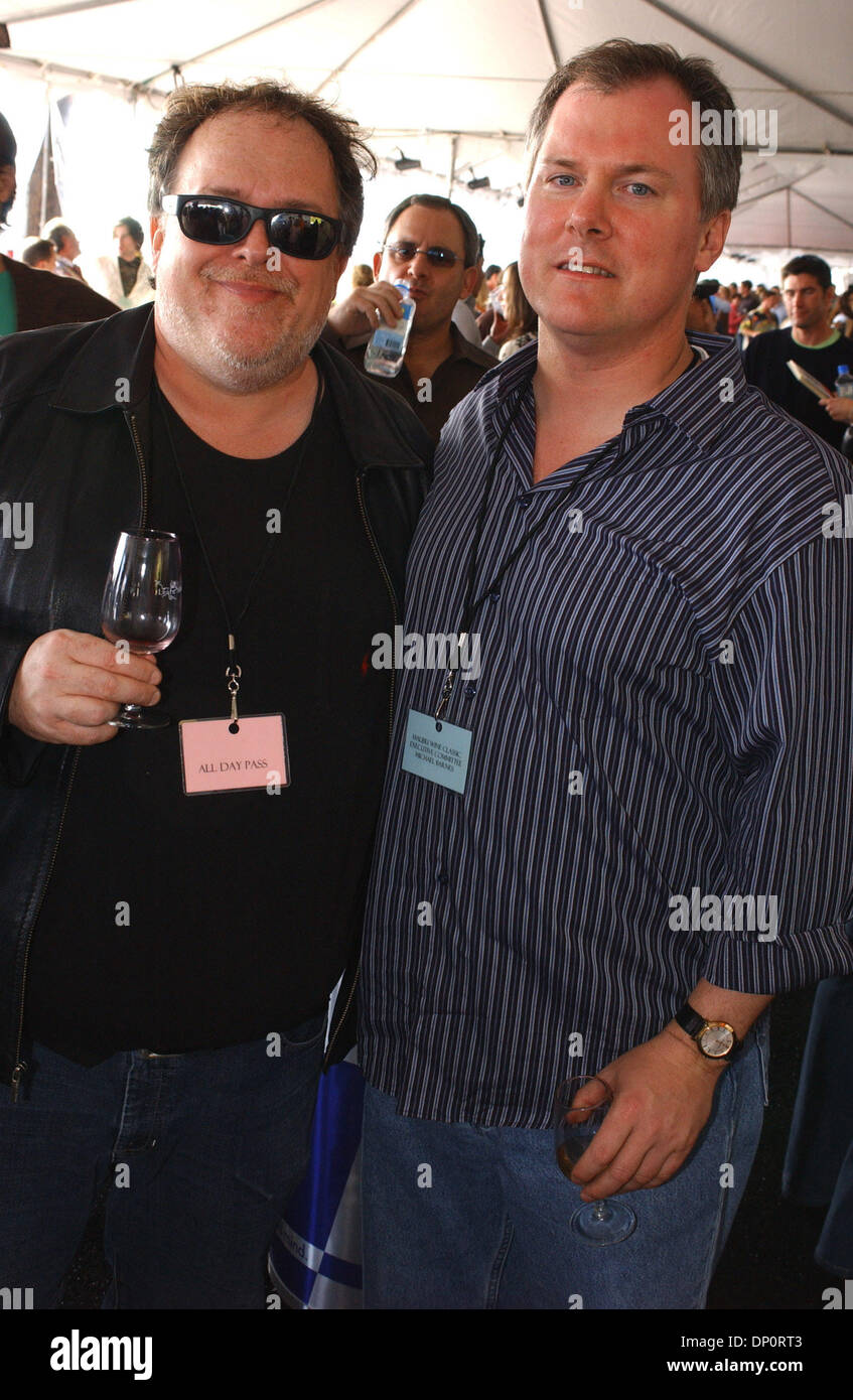 Apr 01, 2006; Malibu, CA, USA; Liberal radio talk show host TOM LYKA (L