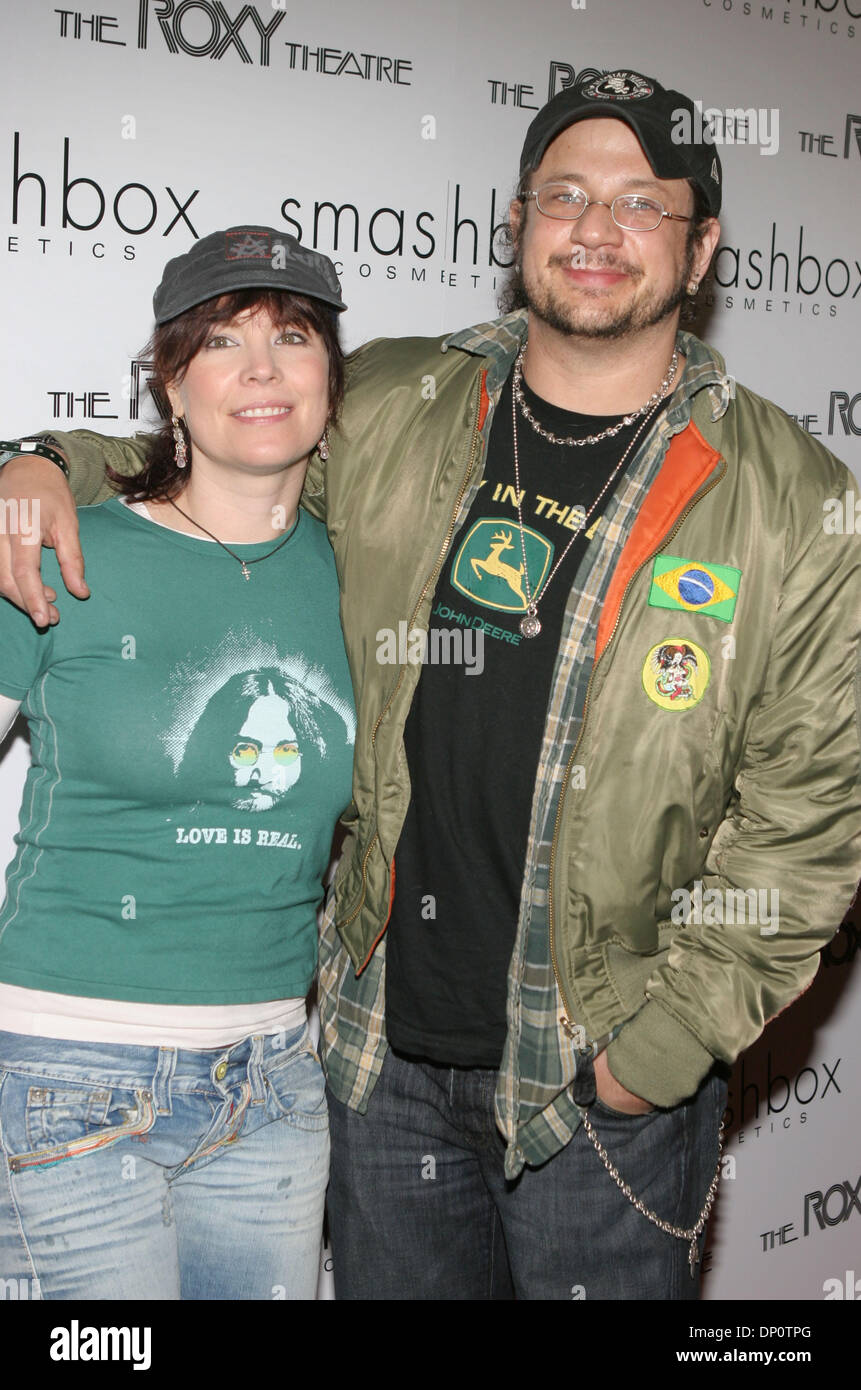 Apr 03, 2006; Hollywood, CA, USA; Actor JOSEPH D. REITMAN and Actress ANNIE DUKE at the 'Hedwig and The Angry Inch'  Special VIP viewing presented by Smashbox Cosmetics and The Roxy Theatre, held at the Roxy Theatre, Hollywood.  Mandatory Credit: Photo by Marianna Day Massey/ZUMA Press. (©) Copyright 2006 by Marianna Day Massey Stock Photo