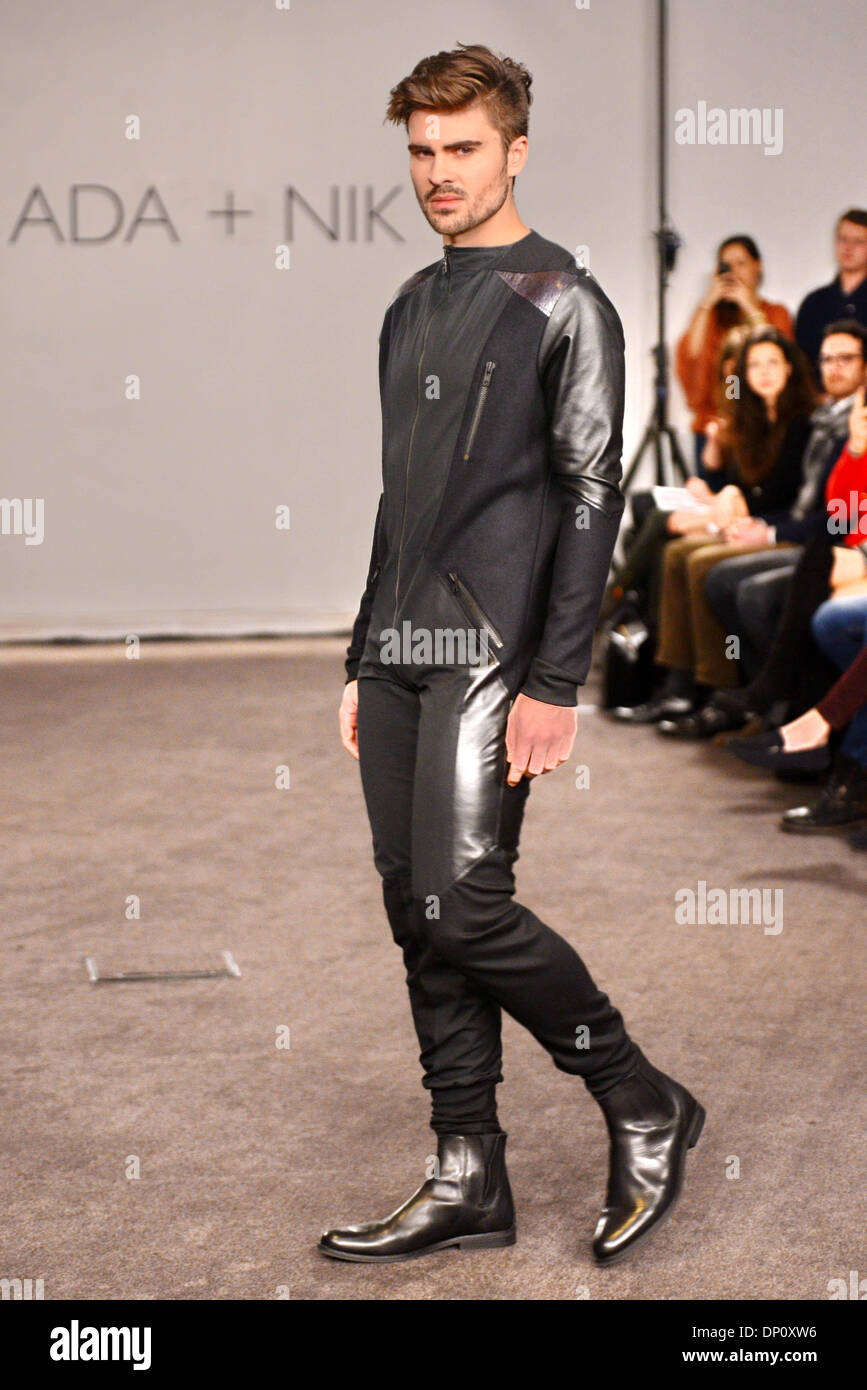 London, UK. 06th Jan, 2014. London Collection Men kick of with designers Ada + Nik: The Dark Wolf at ME Hotel Strand in London. Credit:  See Li/Alamy Live News Stock Photo