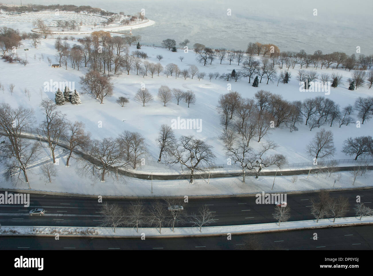 Chicago illinois usa 6th jan 2014 the coldest temperature in