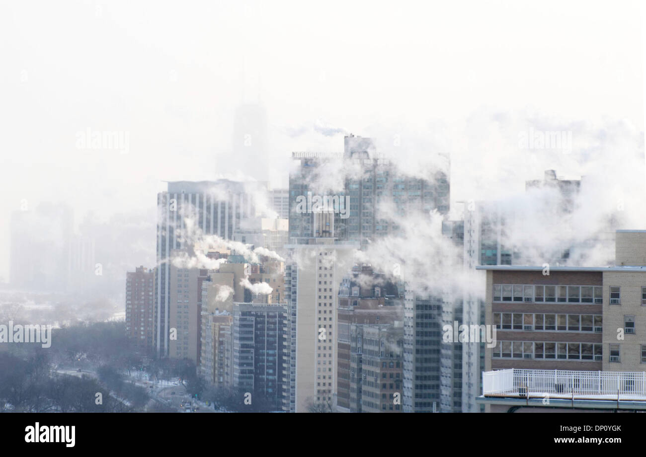 Chicago, Illinois, USA. 6th Jan, 2014. The coldest temperature in Stock what is the temperature today