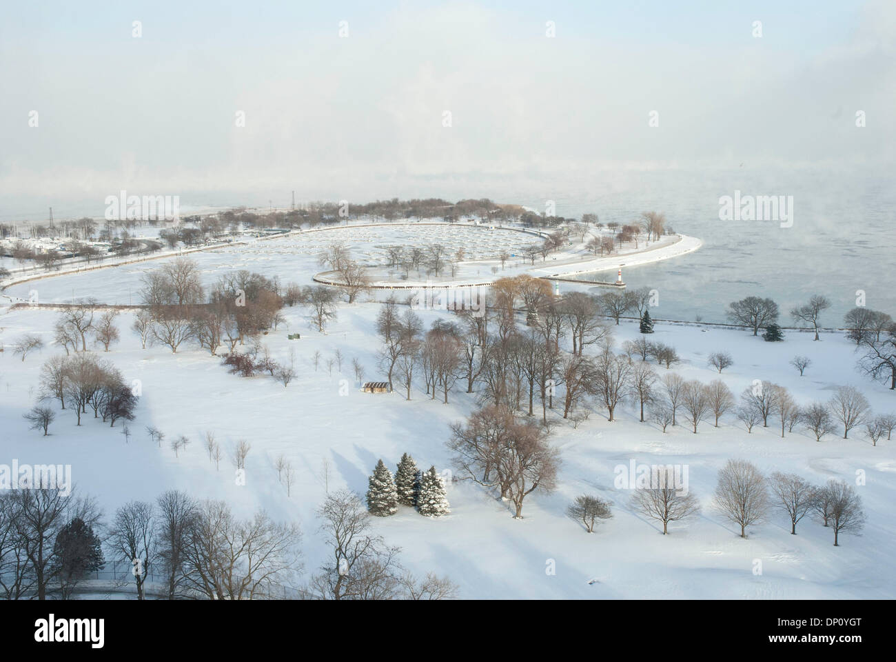 Chicago illinois usa 6th jan 2014 the coldest temperature in
