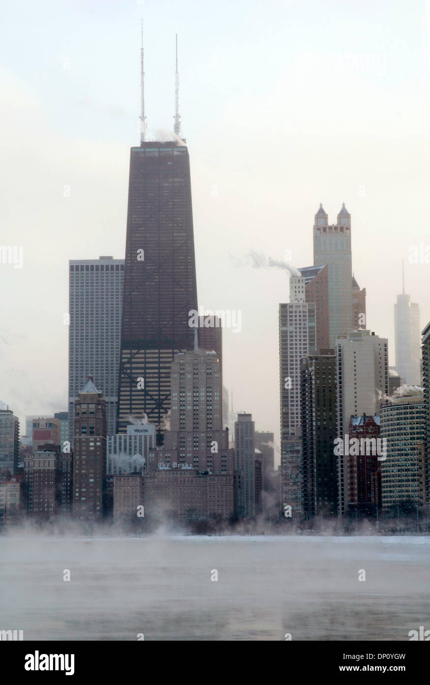 Chicago illinois usa 6th jan 2014 the coldest temperature in