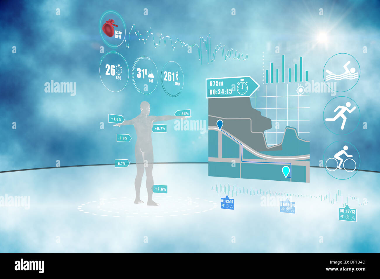 Digital interface medical data hi-res stock photography and images - Alamy