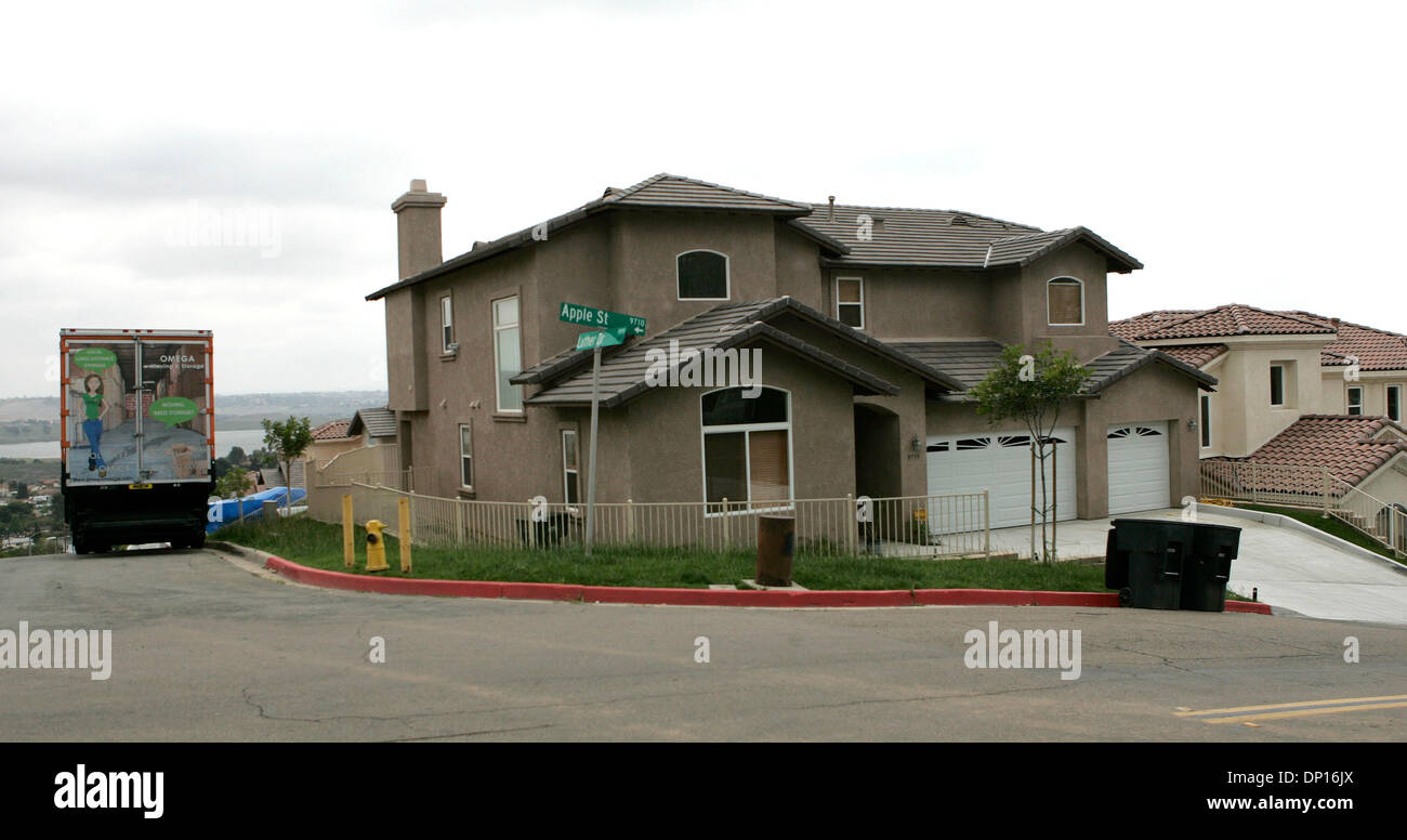 Apr 21, 2006; Spring Vallley, CA, USA; A moving van was parked outside the  house of #1 NFL Draft pick Reggie Bush's mother, Denise Griffin, stepfather  LaMar Griffin and younger half-brother at