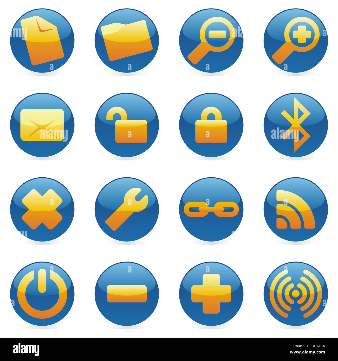 vector illustration of isolated internet icons Stock Photo - Alamy
