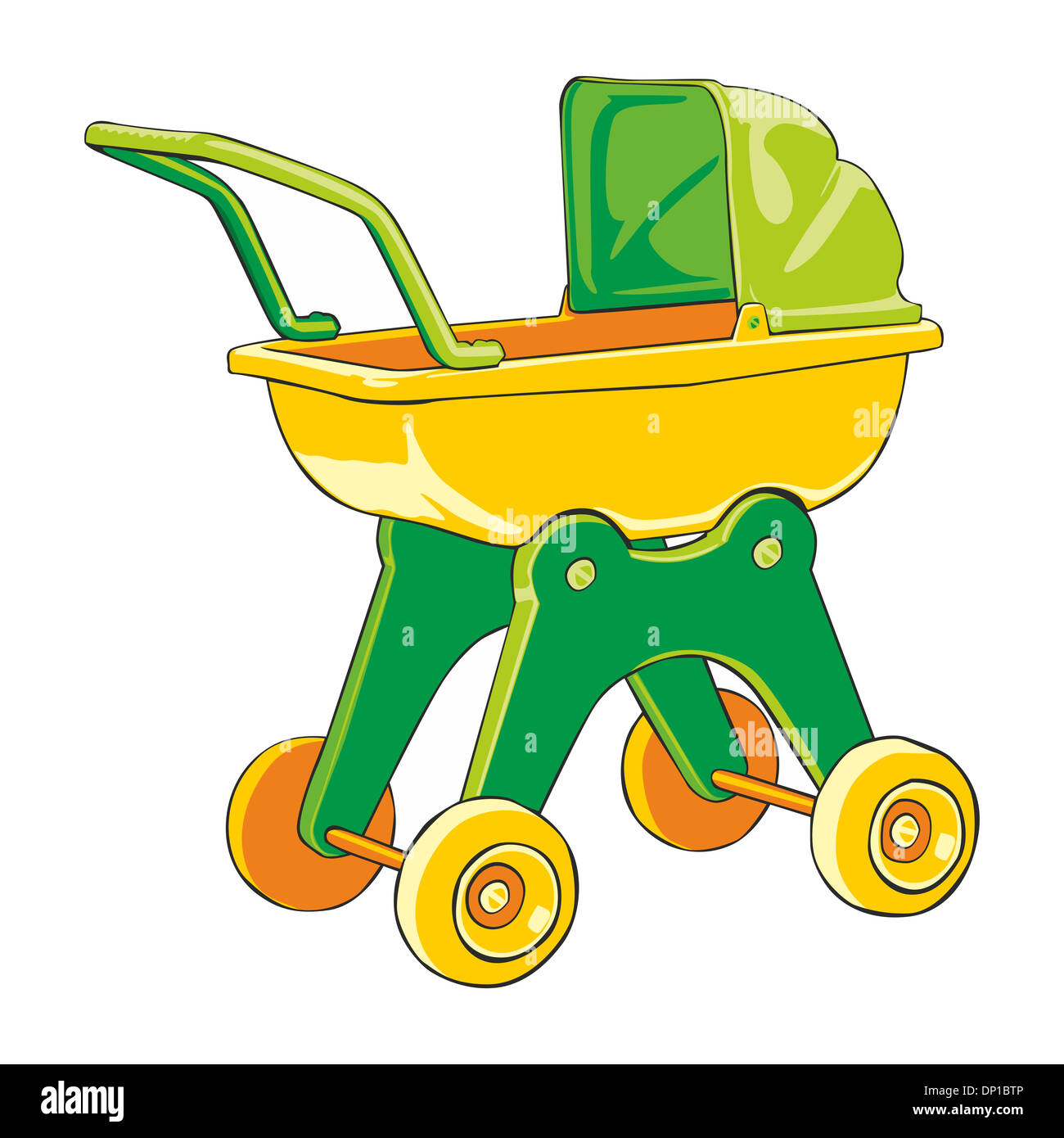 Vector Illustration Baby Car Stock Photo Alamy