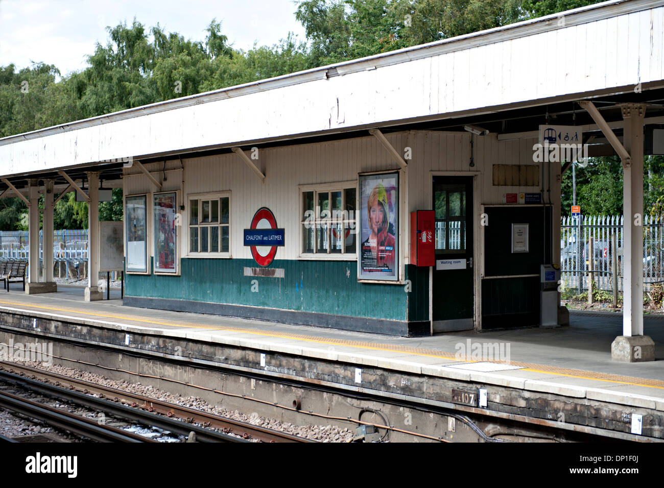 The Station platform at Chalfont & Latimer Station on the London