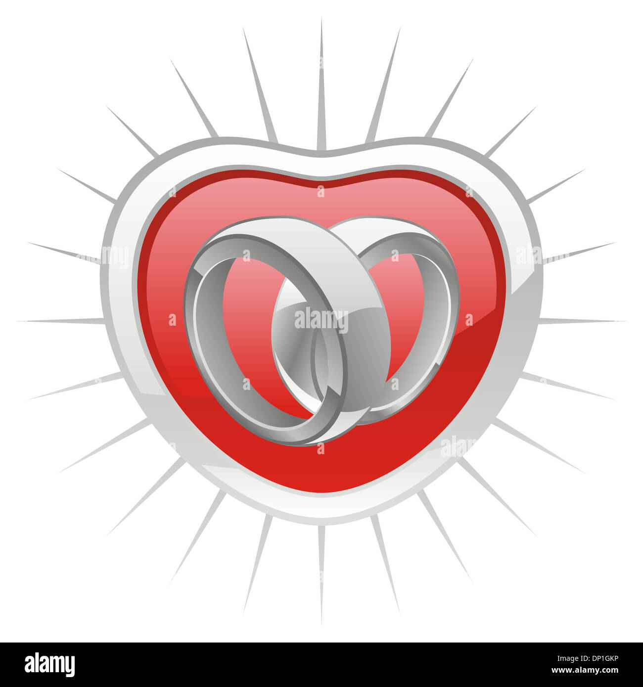 vector illustration of wedding rings Stock Photo Alamy