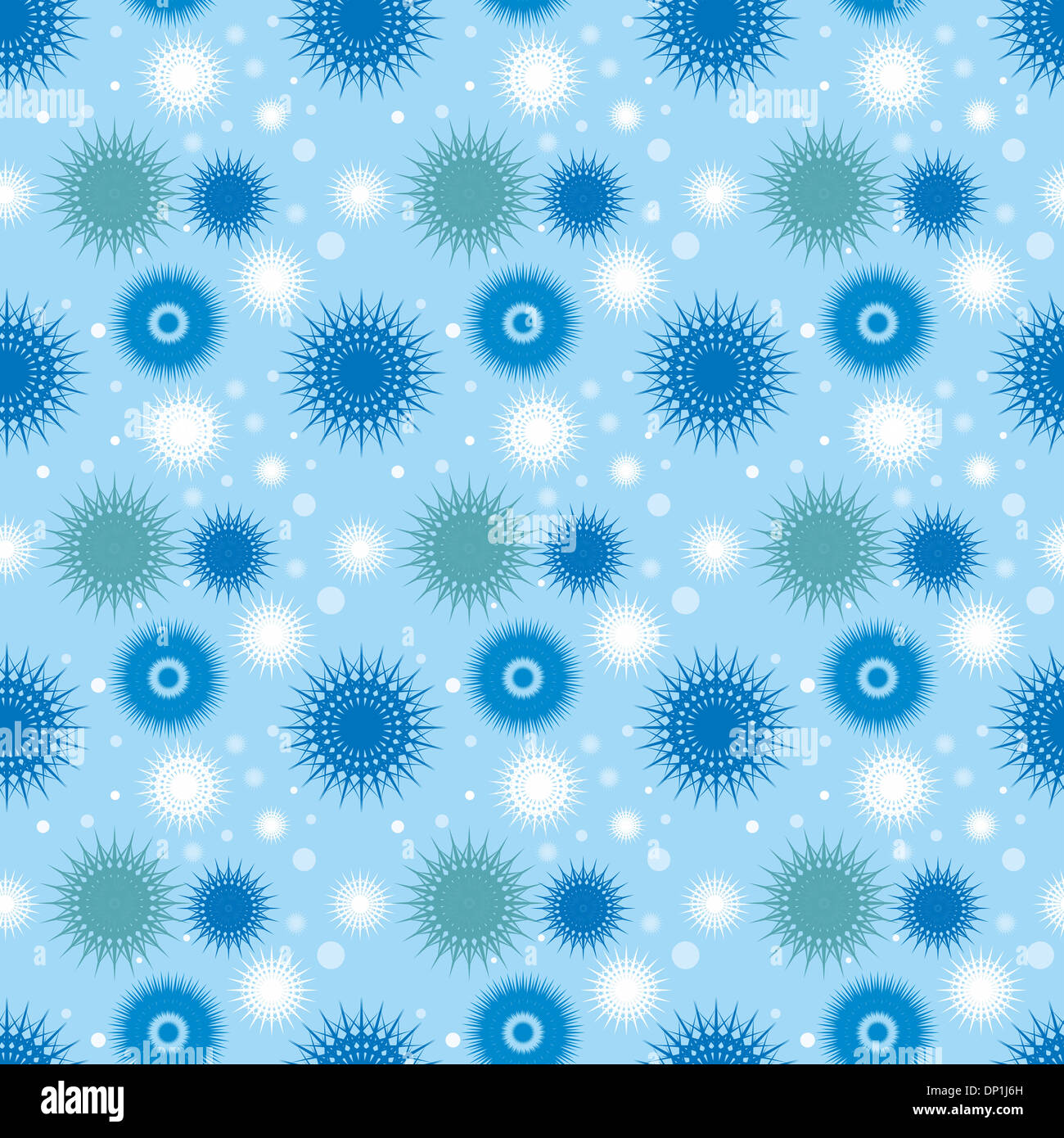 vector illustration seamless pattern with snowflakes with details ready ...