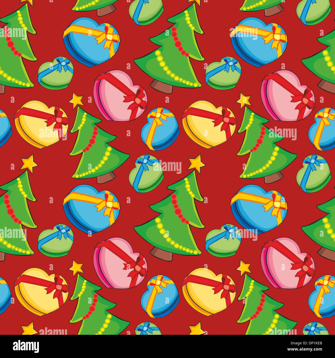 vector illustration seamless pattern with christmas items Stock Photo ...