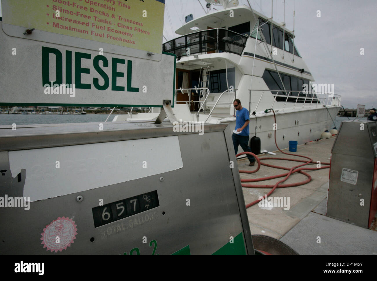 May 05, 2006; San Diego, CA, USA; Harbor island Fuel Dock manager KEVIN