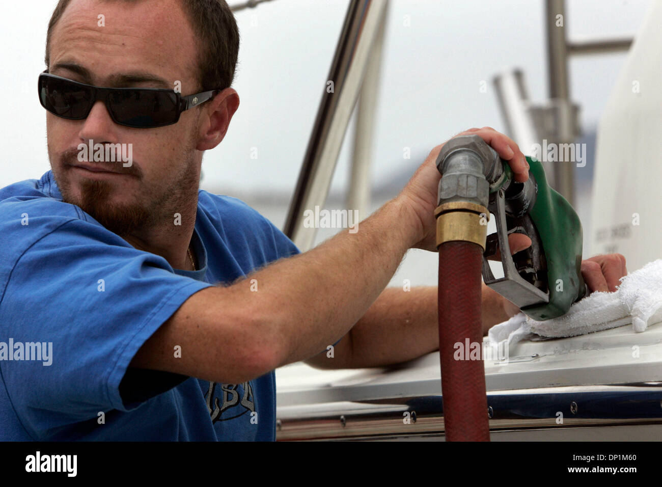 May 05, 2006; San Diego, CA, USA; Harbor Island Fuel Dock manager KEVIN