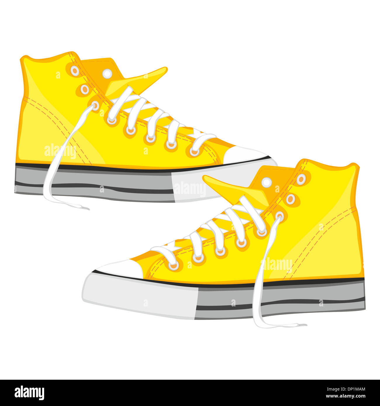 vector illustration of isolated shoes Stock Photo - Alamy